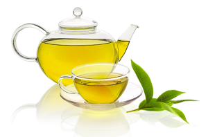 A cup of green tea · PNG