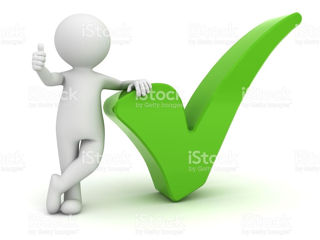 3D White Man With Green Tick Royalty Free Stock Photo - Green Tick, Transparent background PNG HD thumbnail
