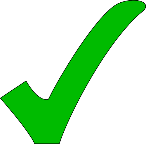 Green Tick PNG Image