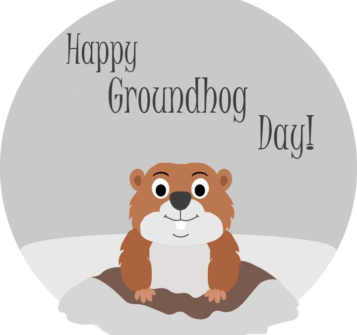 Groundhog Day Cut File, Happy