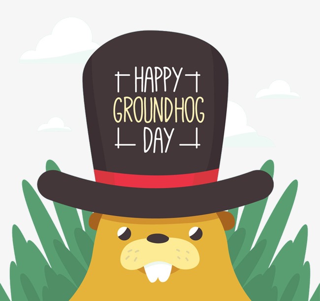 Funny Groundhog Day, Mouse, Groundhog Day, Hat Free Png Image - Groundhog Day, Transparent background PNG HD thumbnail