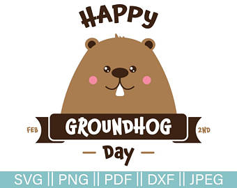 Groundhog Day Cut File, Happy Groundhog Day Svg, Groundhog Vector, Groundhog Clip  - Groundhog Day, Transparent background PNG HD thumbnail