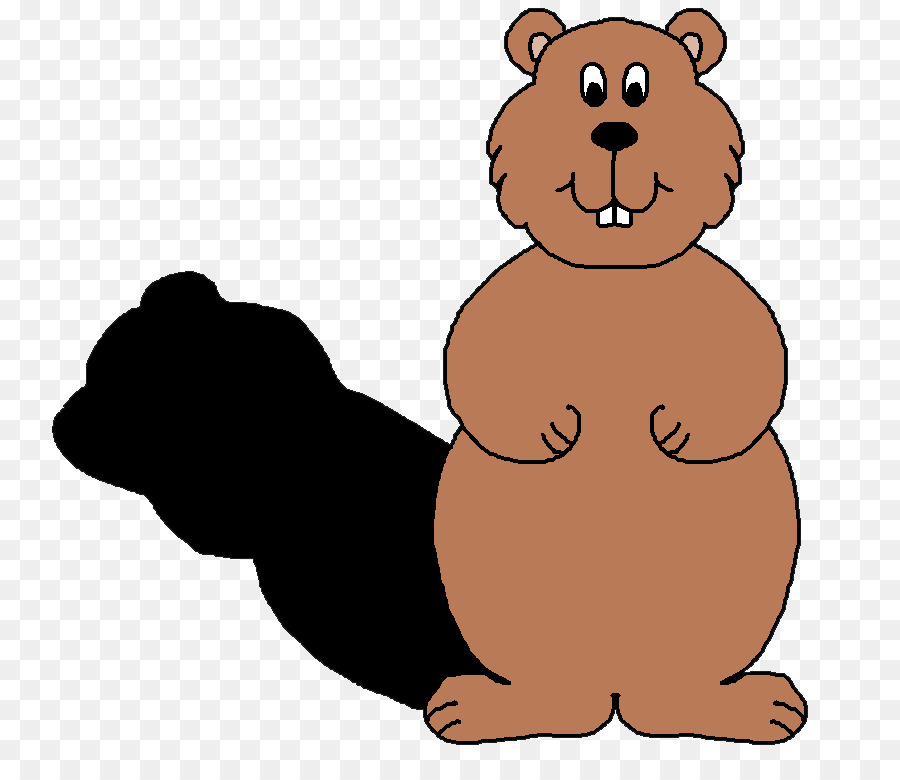 The Groundhog Groundhog Day Clip Art   Bear Shadow Cliparts - Groundhog Images, Transparent background PNG HD thumbnail
