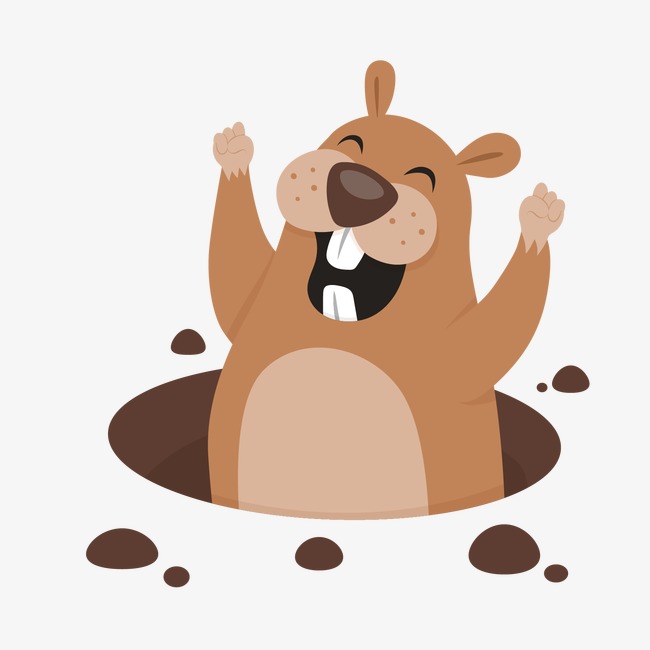 Groundhog, Cartoon, Groundhog Vector Free Png And Vector - Groundhog, Transparent background PNG HD thumbnail