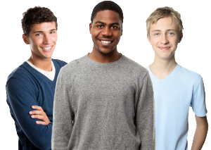 Welcoming Young Men - Group Of Men, Transparent background PNG HD thumbnail