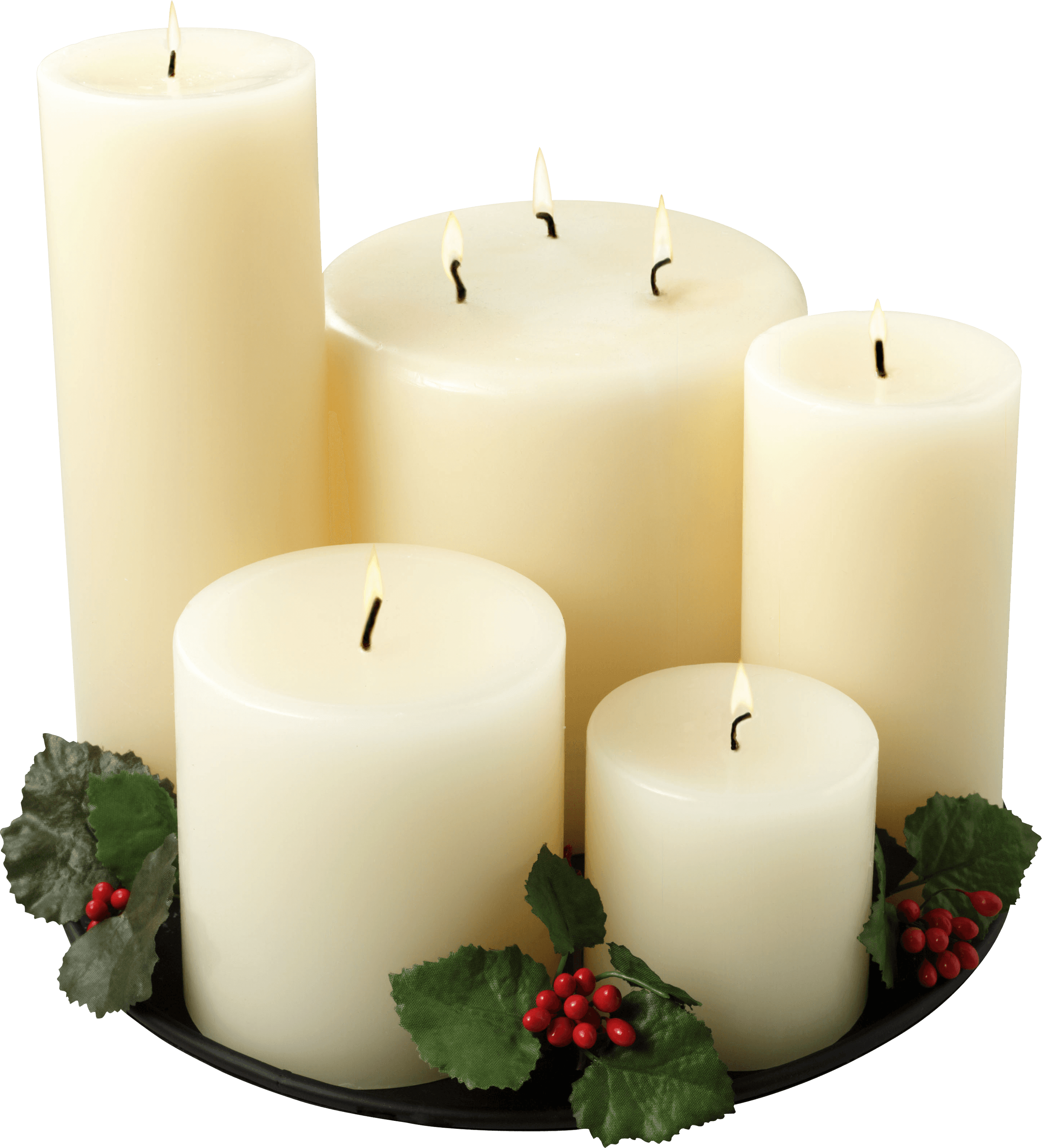 Group Of White Candles - Church Candles, Transparent background PNG HD thumbnail