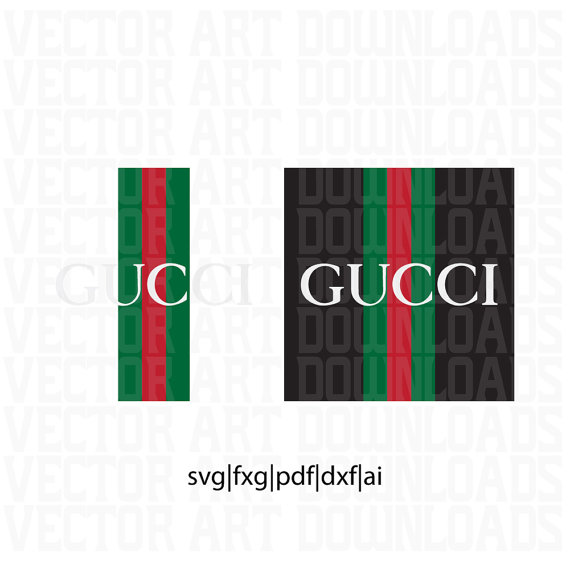Gucci Vintage Inspired Logo 2 Pack Vector Art, Svg Dxf Fxg Pdf Eps File Format From Vectorartdownloads On Etsy Studio - Gucci Eps, Transparent background PNG HD thumbnail
