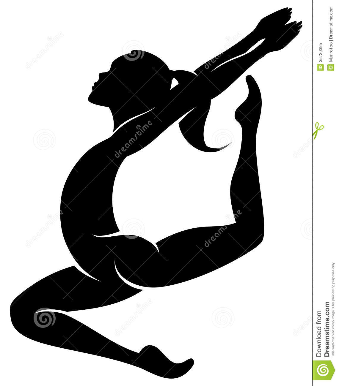 Gymnast Silhouette Decal Remo
