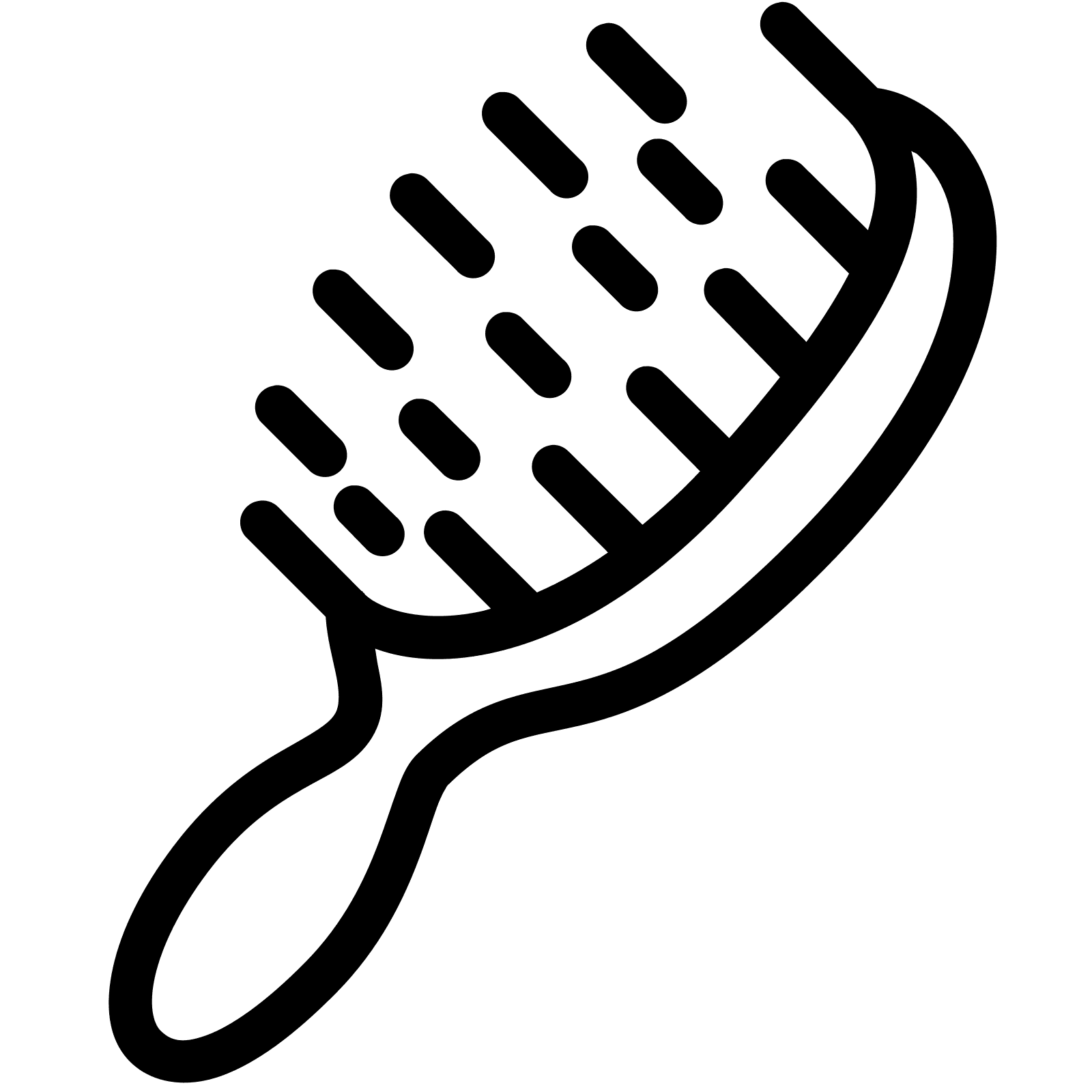 Haarbürste Symbole - Haarburste, Transparent background PNG HD thumbnail