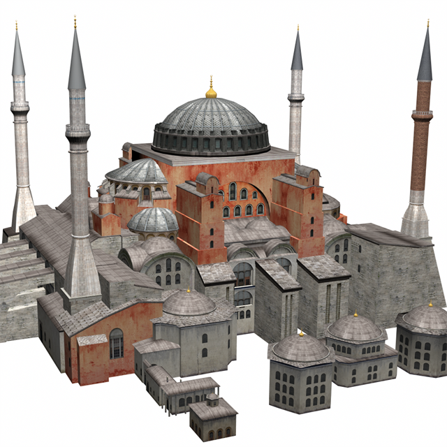 13 - Hagia Sophia, Transparent background PNG HD thumbnail