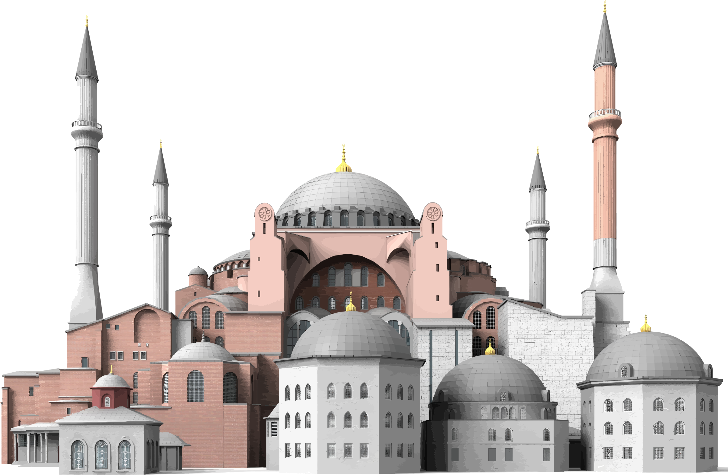 Big Image (Png) - Hagia Sophia, Transparent background PNG HD thumbnail