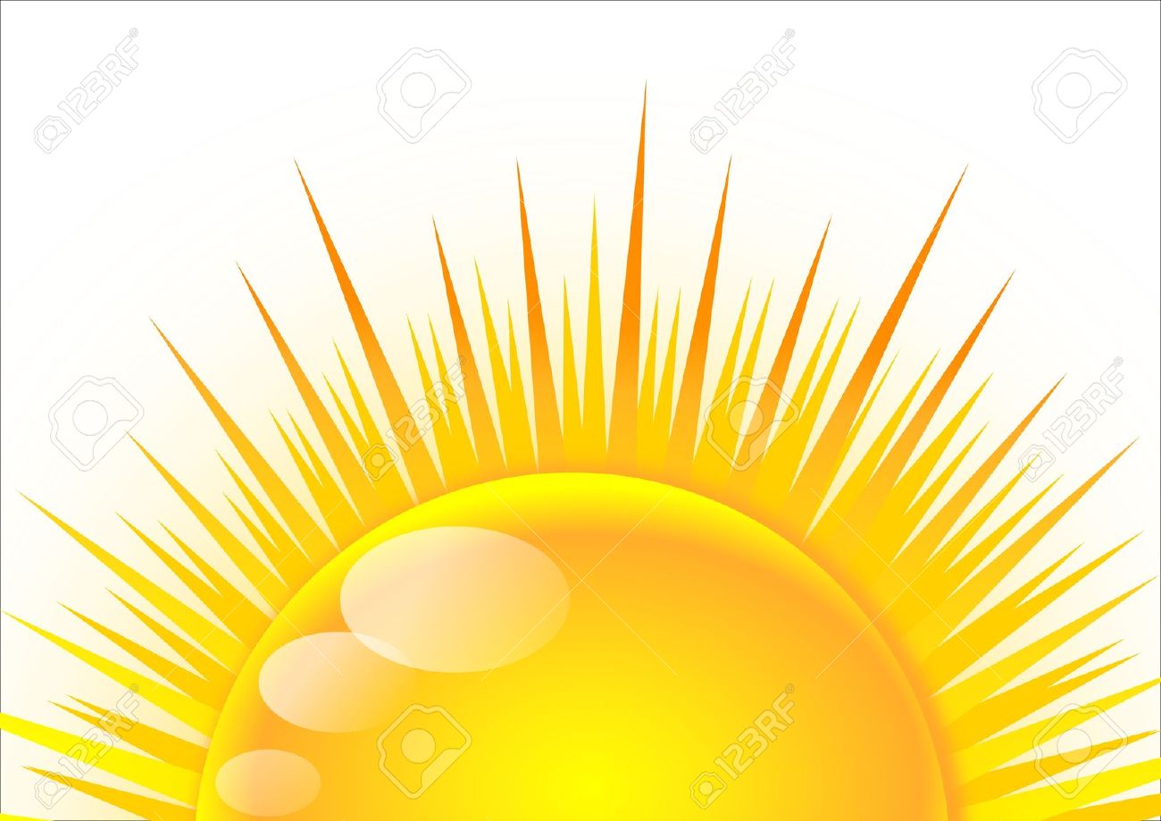 Pin Dawn Clipart Half Sun #8 - Half Sun With Rays, Transparent background PNG HD thumbnail