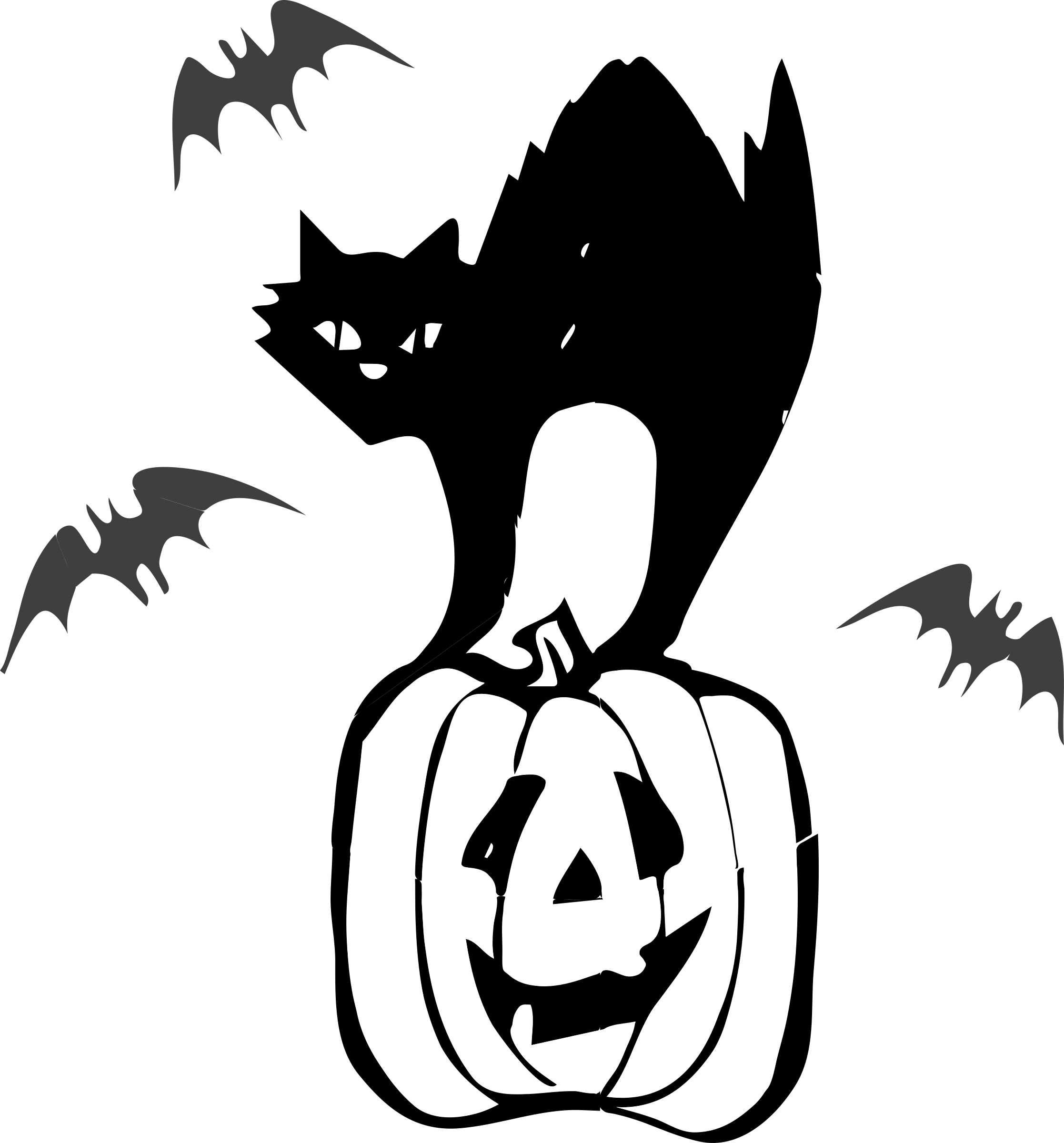 halloween black cat, Hallowee