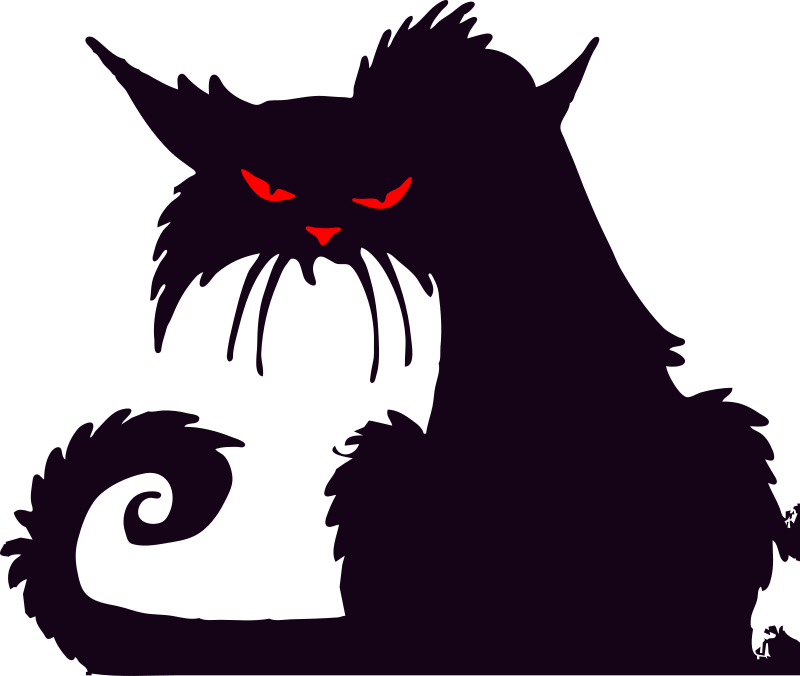 Black Cat Clip Art   Yahoo Image Search Results - Halloween Black Cats, Transparent background PNG HD thumbnail
