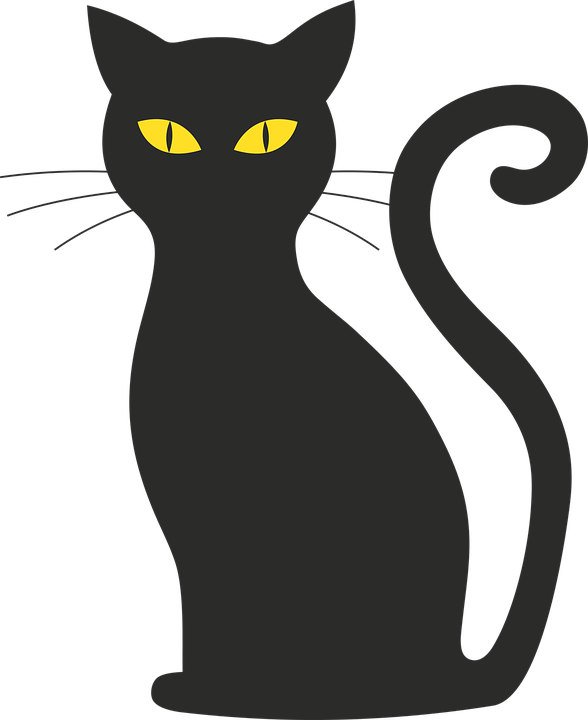 Cat Halloween Silhouette Mieze Black Cat Black - Halloween Black Cats, Transparent background PNG HD thumbnail