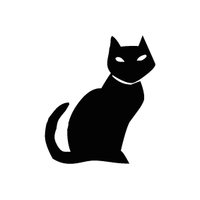 Cat Silhouette - Halloween Black Cats, Transparent background PNG HD thumbnail