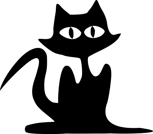 halloween scary black cat ico