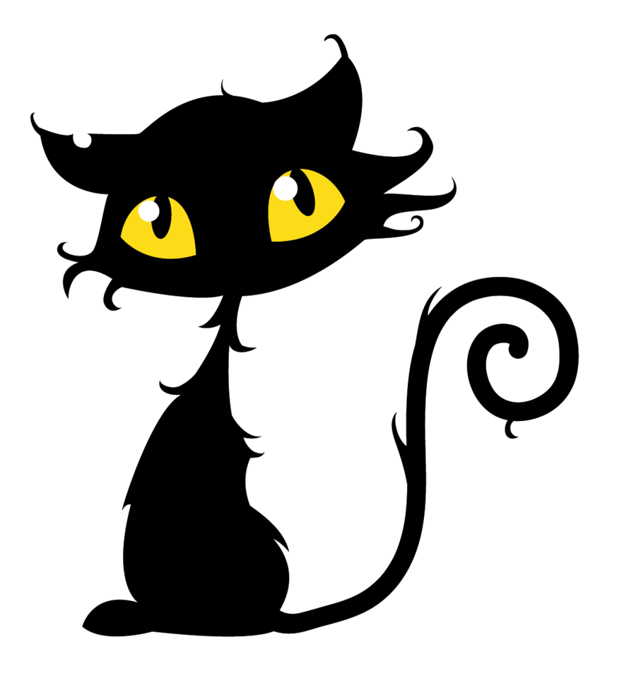 Halloween Black Cat PNG Pictu