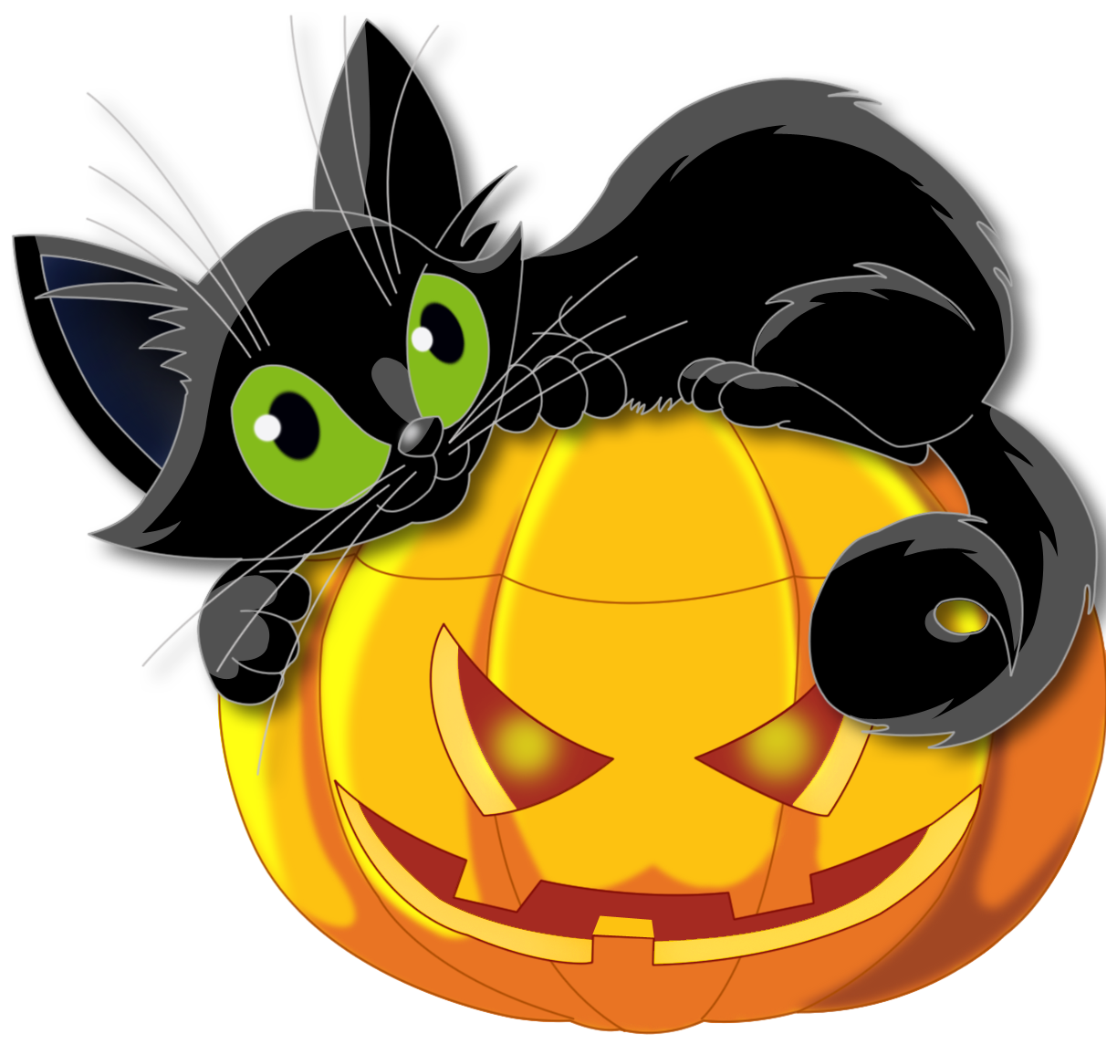 Halloween-black-cat-silhouett