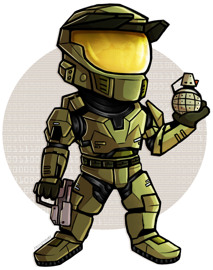 {Halo} Chibi Chief By Greenstorm64 Hdpng.com  - Halo, Transparent background PNG HD thumbnail