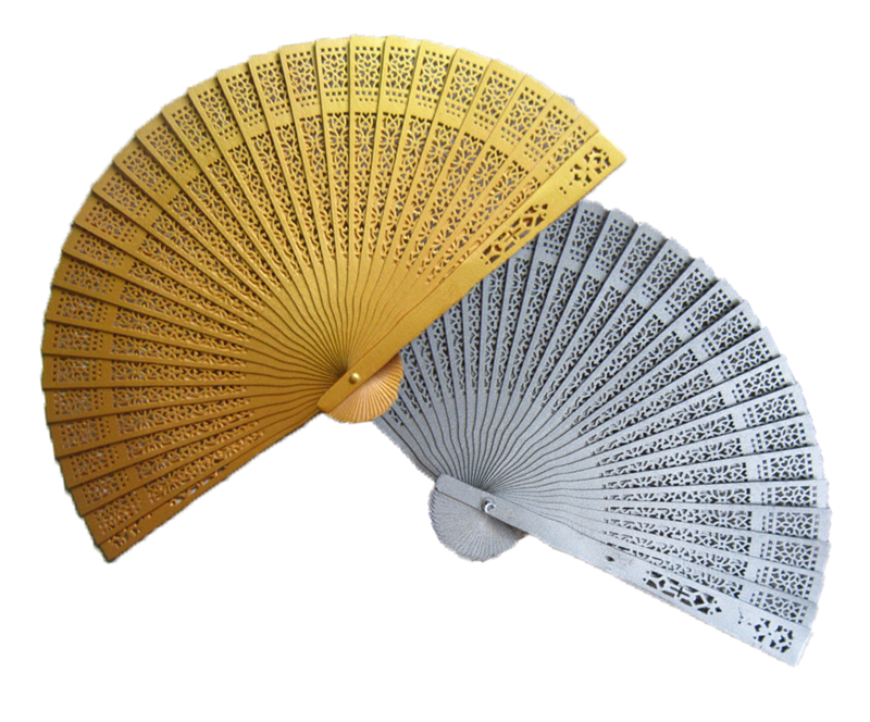 Wfan1008 Painted Sandalwood Fans (Gold/silver)   As Low As Rm4.50 - Hand Fan, Transparent background PNG HD thumbnail
