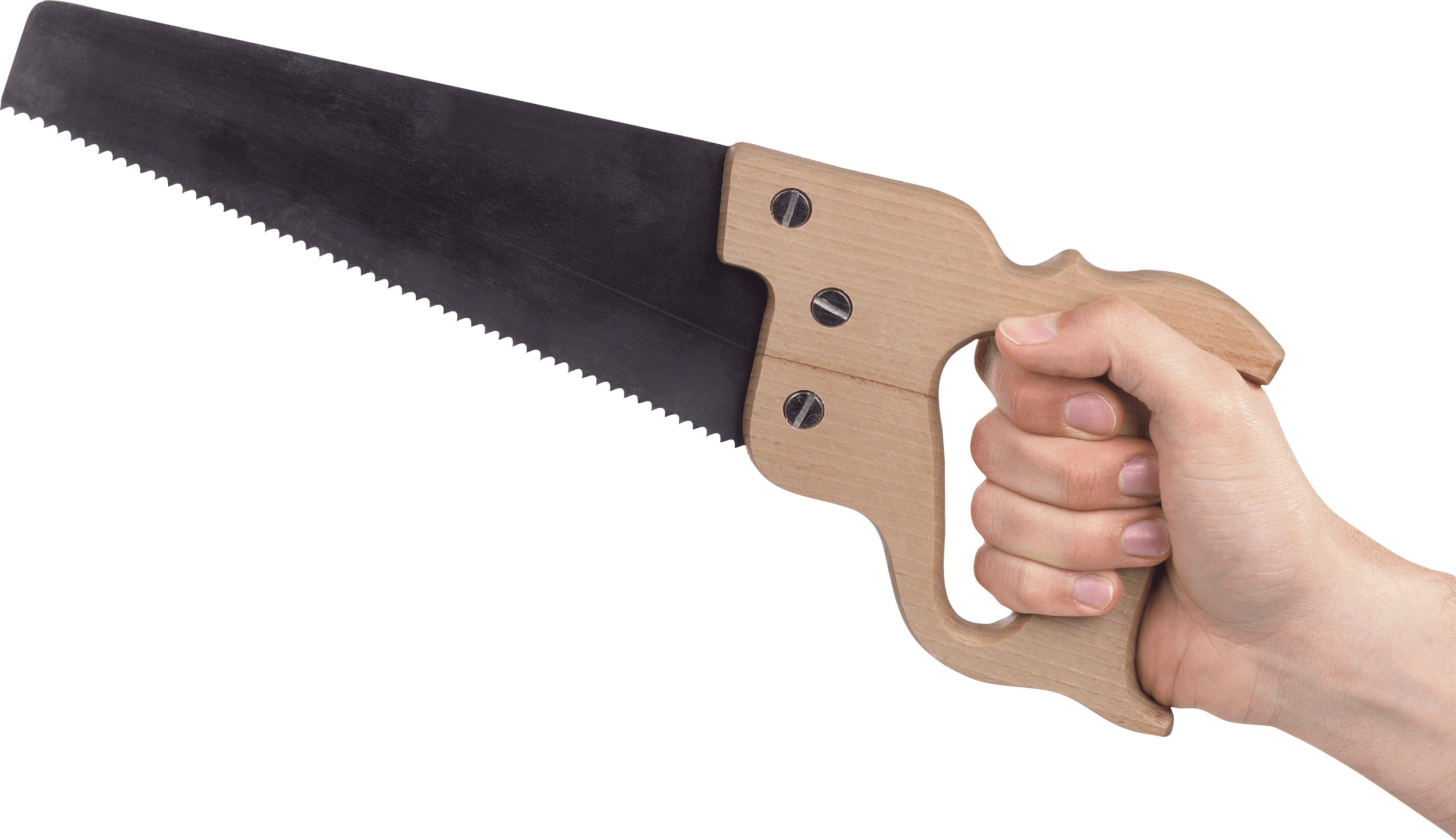 Hand Holding Saw - Hand Saw, Transparent background PNG HD thumbnail