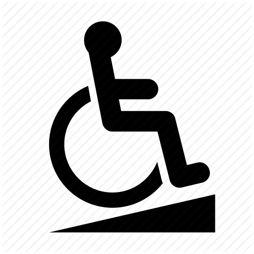 Accessibility, Disability, Disabled, Handicapped, Ramp, Sign, Wheelchair Icon - Handicapped, Transparent background PNG HD thumbnail