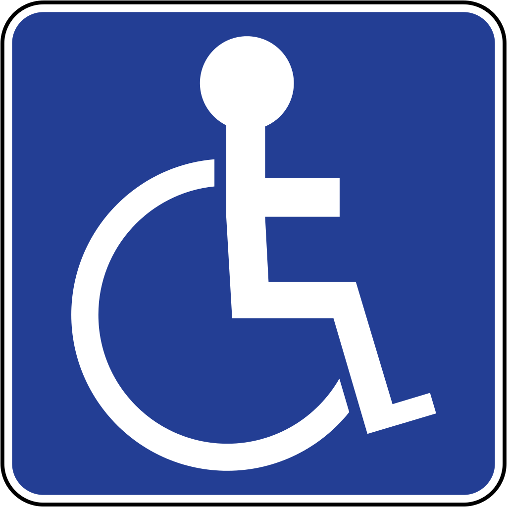 File:brunei Road Sign   Disabled Parking.svg   Wikimedia Commons - Handicapped, Transparent background PNG HD thumbnail