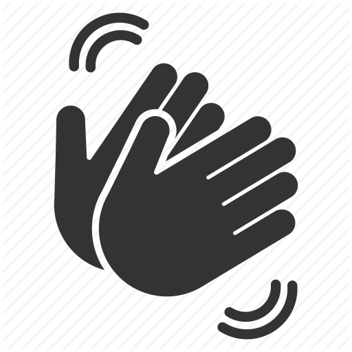Applause, Bravo, Clap, Clapping, Gesture, Hands Icon - Hands Clapping, Transparent background PNG HD thumbnail