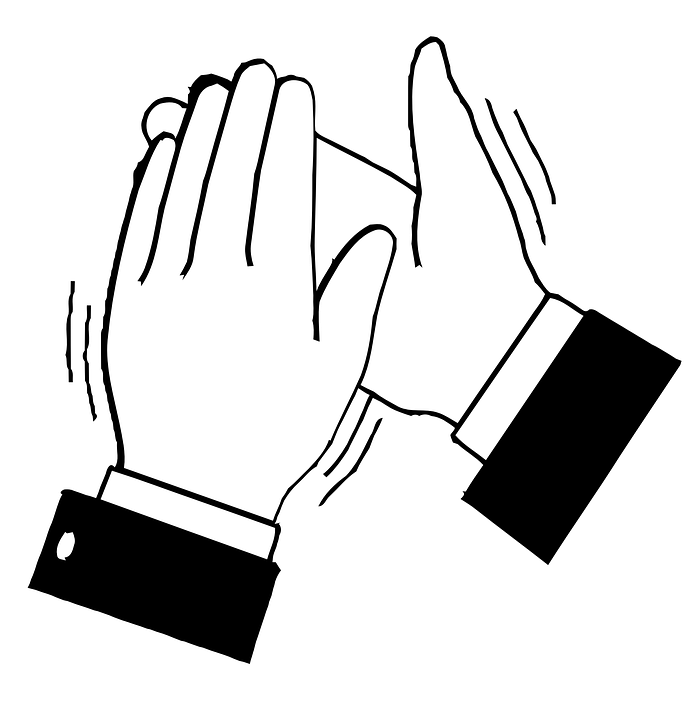 Applause, Clapping, Hands, Black, Bravo - Hands Clapping, Transparent background PNG HD thumbnail