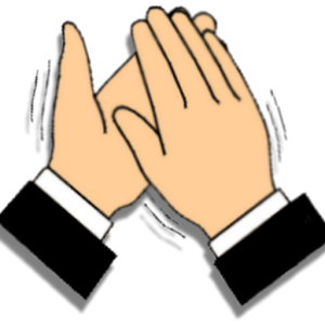 Clapping Hands Clipart - Hands Clapping, Transparent background PNG HD thumbnail