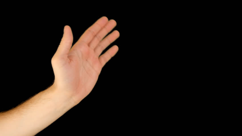 Hand Gestures   Waving, Say Goodbye. Quicktime Png  Alpha Channel. Green Screen. Stock Footage Video 9108884 | Shutterstock - Hands, Transparent background PNG HD thumbnail