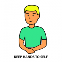 Keep Hands To Self Clipart - Hands To Self, Transparent background PNG HD thumbnail