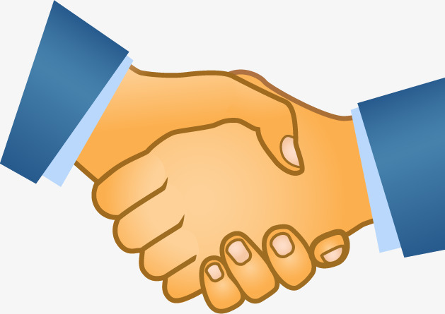 Handshake Icon, Cartoon, Hand Painted, Ui Free Png And Vector - Handshake, Transparent background PNG HD thumbnail