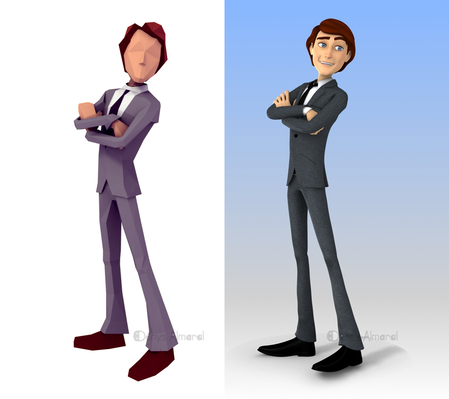 Handsome Guy Lowpoly Version By Denysalmaral Hdpng.com  - Handsome Guy, Transparent background PNG HD thumbnail