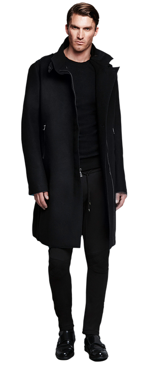 Man, In Black, Coat, Male, Handsome - Handsome Guy, Transparent background PNG HD thumbnail