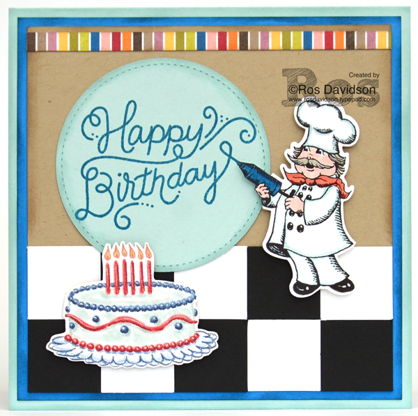 Stampinu0027 Up! Happy Birthday Chef Card Featuring Birthday Delivery Stamp Set - Happy Birthday Chef, Transparent background PNG HD thumbnail