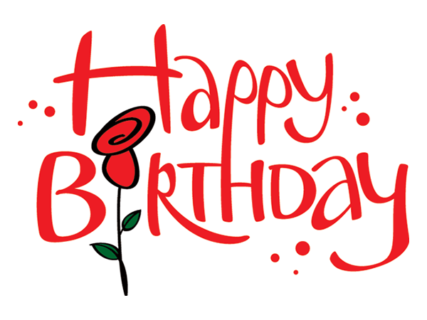 Birthday Rose - Happy Birthday Day, Transparent background PNG HD thumbnail