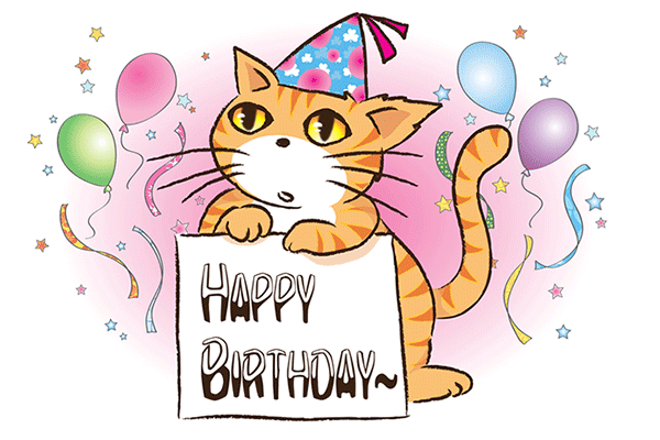 Happy Birthday Cat - Happy Birthday With Cats, Transparent background PNG HD thumbnail