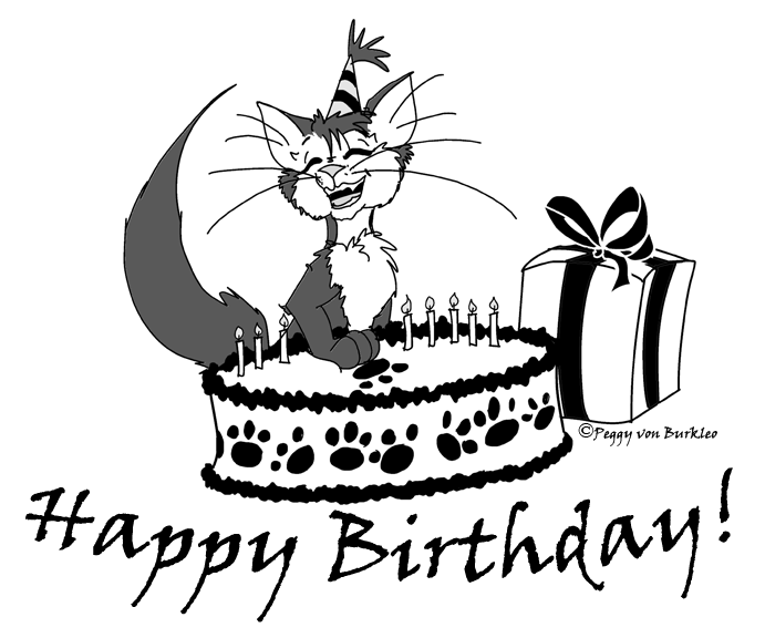 Happy Birthday Cat By Samhainnightmanga Hdpng.com  - Happy Birthday With Cats, Transparent background PNG HD thumbnail