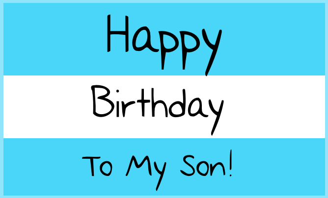 Birthday Wishes For Son Image - Happy Birthday Son, Transparent background PNG HD thumbnail