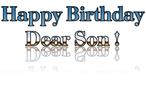 Happy Birthday Son. - Happy Birthday Son, Transparent background PNG HD thumbnail