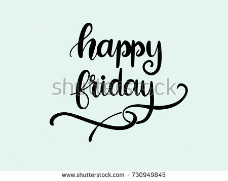 Happy Friday Calligraphy Hand Lettering Vector. - Happy Friday, Transparent background PNG HD thumbnail