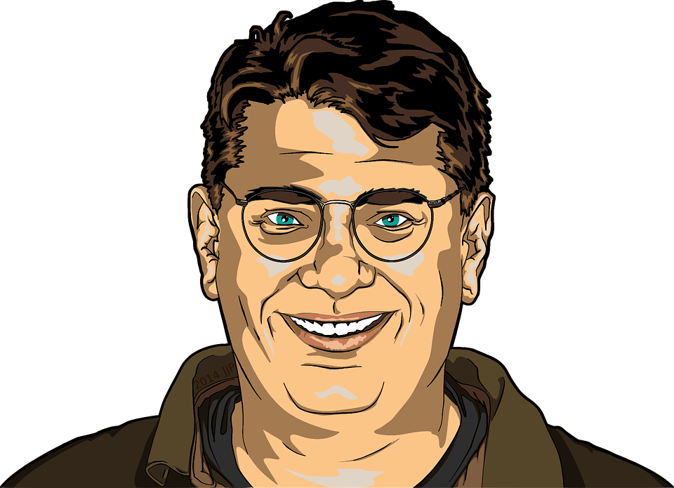 Man Friendly Smiling Happy Guy Glasses - Happy Guy, Transparent background PNG HD thumbnail