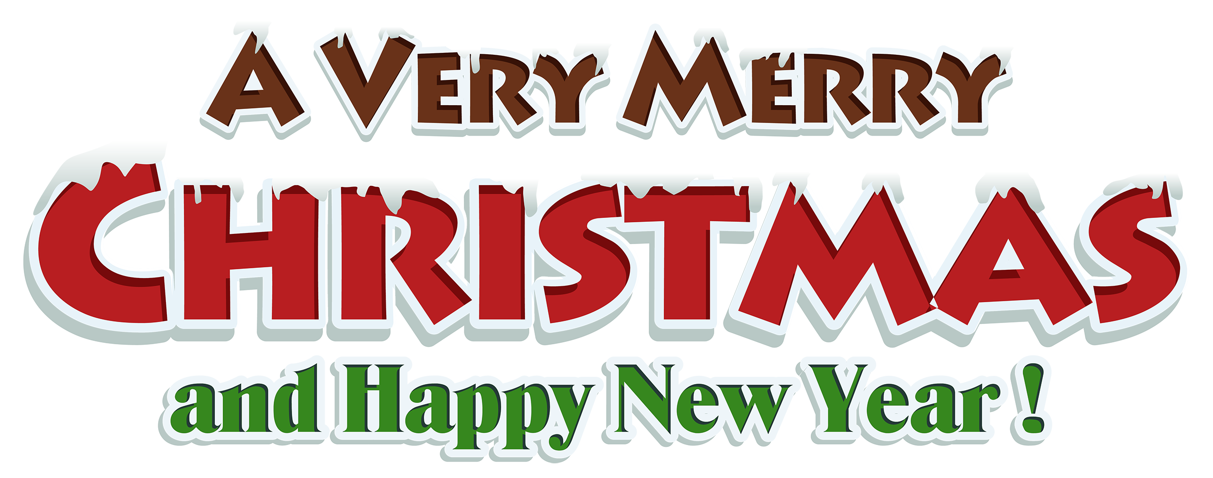 Merry Christmas Red Text Decor Png Clipart 36 - Happy Monday, Transparent background PNG HD thumbnail