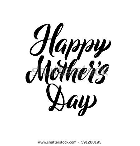 Happy Mothers Day Greeting Card Black Stock Vector (2018) 591200195   Shutterstock - Happy Mothers Day Sign, Transparent background PNG HD thumbnail