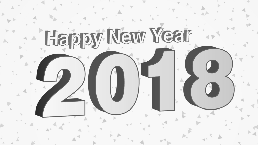 Happy New Year Party Coloring Pages 2018 - Happy New Year 2018, Transparent background PNG HD thumbnail