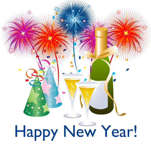 Happy New Year Png (5) - Happy New Year Fireworks, Transparent background PNG HD thumbnail