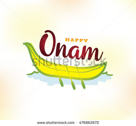 Happy Onam Background. Traditional Festival In Kerala, South India. Vector Illustration With Typography - Happy Onam, Transparent background PNG HD thumbnail