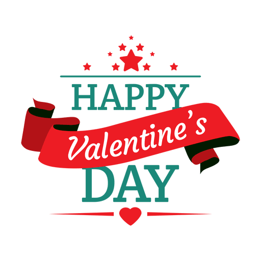 Happy Valentines Day Png Hd - Happy Valentines Day Emblem Transparent Png, Transparent background PNG HD thumbnail